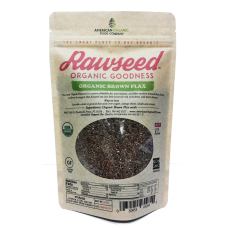 Rawseed Organic Brown Flax Seeds 12 oz 4 pack